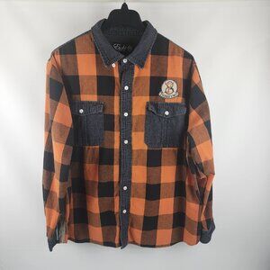 Eight 732 Shirt Mens 3XL Multi Plaid L/S Button Front Pockets